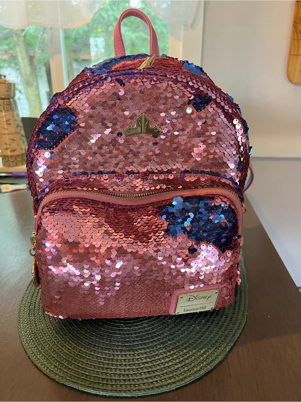 Loungefly Disney Princess Aurora Sleeping Beauty Reversible Sequin Backpack